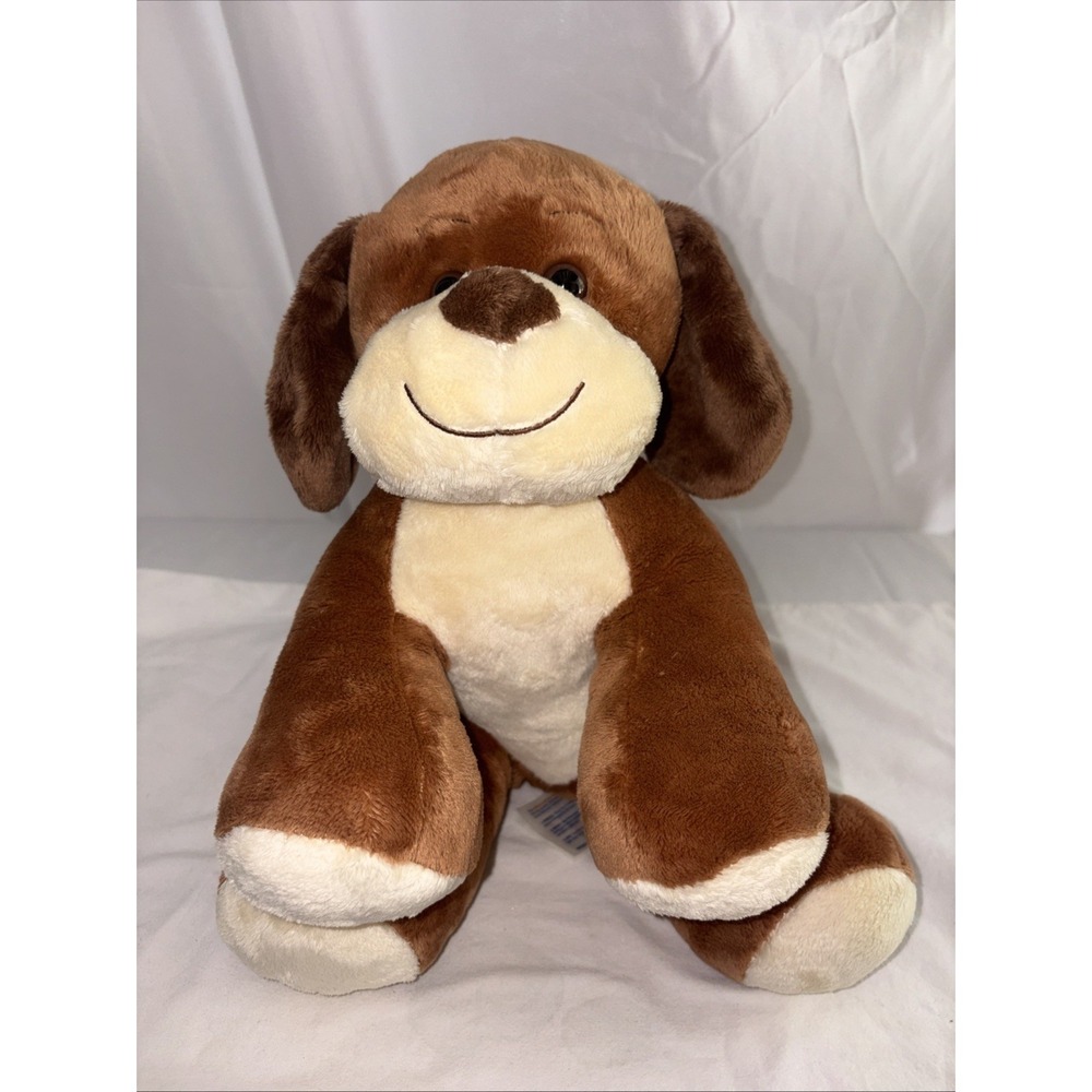 Build A Bear Brown Tan Dog Puppy With Floppy Ears Plush Stuffed 12" BABW